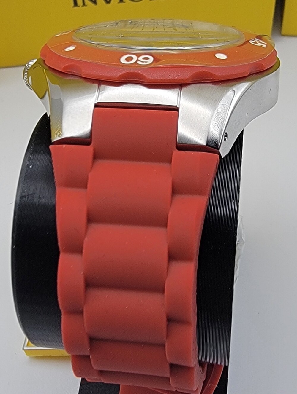 Invicta Angel Unisex Sport Watch - 38mm. Red & White 18789 Womens Stainless Case - Picture 7 of 11